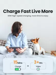 UGREEN PD 20W Fast Charger Compatible With Apple 20W USB-C Power Adapter Compatible With IPhone 5 Series 14 13 Pro Max Adapter IPad Pro Air 2022 2023 2024 Nan Fast Charging - Blue - View 4