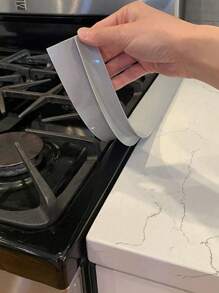 Juego de 2/4 tiras de silicona, tira para placa de cocina, tira resistente al aceite y a las manchas para la cocina, tira de sellado de silicona, juego de tapete de silicona para placa de gas