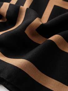 1pc Women's Check Printed Large Scarf Women Satin Soft Skin-Friendly Wrap Scarf Spring And Summer Sunscreen Beach Long Scarf