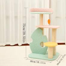 Cat Climbing Tree, Sisal Cat Scratching Post, Large Cat Activity Tower, Pet Supplies & Toys