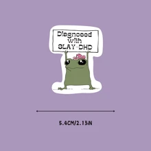 SLAY-DHD Vinyl Decal Sticker - Humorous Motivational Adhesive Label For Cars, Laptops, Luggage - Vinyl Material,School Supplies,Back To School - Multicolor - View 7