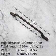 1 Piece Of Modern Minimalist Aluminum Alloy, Gold/Black Handle Drawer, Wardrobe, Nightstand, Locker, Door Handle, Furniture Hardware