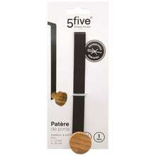 Five 用黑竹衣架掛鉤。 24/72 小時免費送貨。