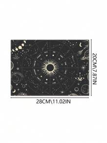 1pc New Design Mouse Pad 90x40cm Large Size Computer Keyboard Desk Pad, Beautiful And Dirt Resistant, Water-Resistant, Simple Star And Sun Design Ideal For Gaming And Office Use, Non-Slip Rubber Base