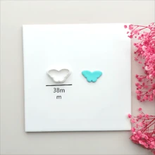 3pcs Butterfly Shaped Soft Clay Earring Mold Pendant DIY Craft Tools - White - View 11