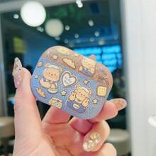 Cute Butter Bear Design Silicone Protective Case Compatible With Apple 4, Pro 2, 3, Pro, Gen 2/Gen 3, Wireless Earphone Accessories