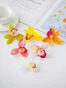 1/5/10PCS Artificial Flowers-Moth Orchid, Silk Moth Orchid, Fake Plants, Home, Dining Room, Living Room, Outdoor Garden Decoration,The Art Of Inserting Flowers, Photography Props, Autumn, Spring, Vase, Flower Wall, Flower Wreath, Bridal Bouquet, Wedding Decoration, DIY Flower Wreath Materials, Birthday Party Decoration Materials, Home Decoration Accessories, Valentine's Day. Gifts Graduation