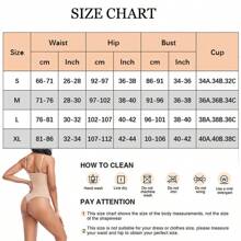 Women Tummy Control Bodysuit Waist Trainer Full Body Shaper Steel Boned Contol Shapewear Built In Underwire Bra  Shapewear Smooth Hip Thong Corset - 黑色 - 查看 10