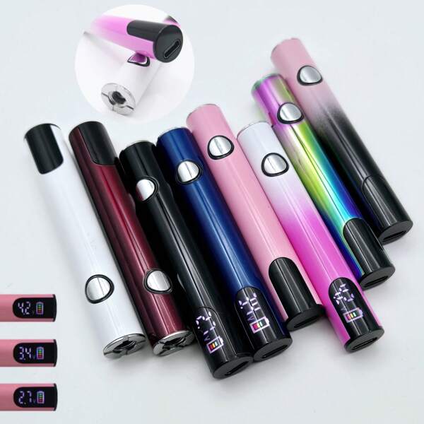 Kabellose Mini 510 Batterie Stift, einstellbare Spannung, tragbares intelligentes Werkzeug Stift, Digitalbildschirm, USB-C aufladbar 400mAh Batterie, elektronisches Reparaturwerkzeug, geeignet für Innen- und Außen-DIY-Projekte