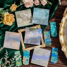 梵高画作创意书签和便签套装，世界名画《星夜》睡莲向日葵鸢尾日出印象便签，学习用品，返校季 - 均碼 - 查看 5