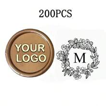 200 Pcs Wax Seals Stickers, Custom Logo Wax Stickers, Handmade Wax Seal Stickers For Wedding Invitation, Self-Adhesive Envelope Wax Stickers-Bronze,Back To School,School Supplies,Multi-Functional,Ornamental,Reusable,Modern,Colorful,Cute,Vintage,Cartoon,Kawaii,Custom,Personalized,Unique,Customized,Workers,Clients,Students,For Business/Work/Office,For School,School Supplies,Back To School,For Office,For School,For Classroom,For Teacher Gifts,For University,For Colleague,For Dorm Rooms,For Teacher,For Boys And Girls,For Teenagers,Junior High School Students,Middle School Students,High School Senior High School Students,College Students,University Students,Freshman,Sophomore,Underclassmen