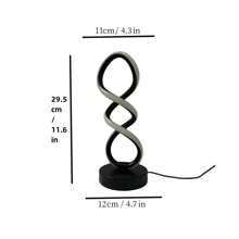 1 pieza Lámpara de escritorio LED con diseño contemporáneo de punto de cable, diseño minimalista, atenuador USB de 3 colores, lámpara decorativa multiestancia, apta para dormitorio, sala de estar, estudio, hotel, oficina, mesita de noche, lámpara de mesa multifuncional