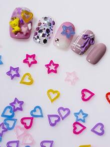 100pcs Spring Summer Nail Decorations Ocean Animal Mermaid Shell Starfish Nail Charms For Nail Art - Cute Kawaii Fish & Jellyfish Flatback Rhinestones, DIY Nails Decorations, Scrapbooking & Home Decor Craft Accessories