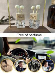 2pcs Car Air Vent Clip Air Freshener Bottle, Small & Cute & Practical Car Decoration