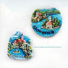 1pc Resin Mediterranean Monaco, Malta, Croatia, Algeria, Albania, Slovenia Fridge Magnet, Seagull Butterfly Storage Jar Decor, Meaningful Creative Gift For Home Office Bedroom Kitchen Cabinets - Multicolor - View 8