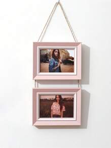 1 件创意壁挂连接装饰相框带绳，5 英寸 4 片组合，适用于卧室、客厅、走廊 - 彩色 - 查看 12