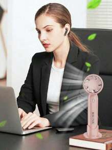 Rechargeable Battery Powered Handheld Mini Three-Speed Adjustable Eyelash Fan With USB Charging Cable, Suitable For Outdoor Activities, Beach Sports, Office, Classroom, Pool Party, Daily Life, Convenient Fan, Student, Office Worker, Outdoor Sportsman, Suitable For Home. - Multicolor - View 6