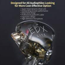 KZ Original KZ EDX Lite Earphones Bass Earbuds In Ear Monitor Stage Live Headphones Sport Noise-Proof HIFI Headset Audiophile Earphone New Arrival