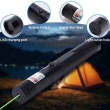 Outdoor, Office Laser Pointer, Super Light Speed, Small And Light, Easy To Carry, High Brightness, Clear Indication, Night, Day Can Be Applied - Black - View 1