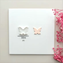 3pcs Butterfly Shaped Soft Clay Earring Mold Pendant DIY Craft Tools - White - View 15