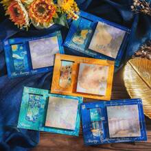 梵高画作创意书签和便签套装，世界名画《星夜》睡莲向日葵鸢尾日出印象便签，学习用品，返校季 - 均碼 - 查看 10