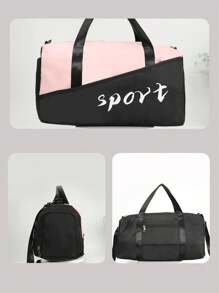 1 pièce Sac à chaussures, sac , de vacances, d'extérieur, de ski, d'articles de sport, de voyage, sac fourre-tout, sac de travail et de fitness, sac d'école pour les étudiants, sac de week-end, sac de sport, sac d'entraînement, grand sac de sport étanche, sac à main de week-end, séparation sèche et humide, sac à bandoulière multifonction de loisir portable, pour hommes, femmes, filles, garçons, accessoires de gym