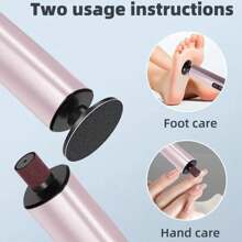 2 In 1 Electric File For Feet Pedicure Machine Nail Polishing Dead Skin Remover Callus Foot Grinding Trimmer Rechargeable Foot Care Tool 1200mAh
