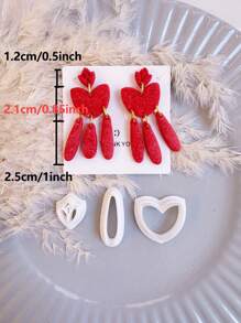 3-Piece Fashionable Bohemian Style Polymer Clay Cutter Mold | Polymer Clay Cutter Mold For Earring Making | Clay Earring Knife | Polymer Clay Tool | Polymer Clay Knife For Jewelry Making | Jewelry Making Kit