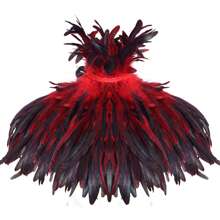 Man Feather Shawl Angel Scarf Artificial Feather Cape Shawl Shrug Shoulder Wrap Collar Cocktail Evening Dress Clothing For Prom Wear Punk Gothic Halloween Party Scarf Simulated Feathers