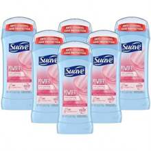 Suave Invisible Solid Antiperspirant Deodorant, Powder, Unisex, 2.6 Oz Pack Of 6 - Multicolor - View 1