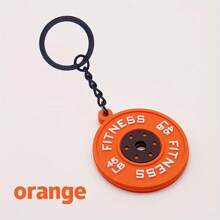 1pc Mini Barbell Weight Keychain, Fashion PVC Keyring For Men, Unisex Fitness, Suitable For Father's Day, Teacher's Day, Airplane Decor, Car Key And Backpack Accessory Car Accessories Bag Charm School Letter Cute Goth Y2k Halloween Accessories Teachers Day Christmas Gift Ideas Bag Lanyards With Id Holder Car Accessories Bag Charms - Multicolor - View 14