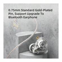 KZ EDX Pro Earphones, Bass In-Ear Monitors, Wired Noise Cancelling HIFI Earbuds For Audiophiles, New Release - No Microphone - View 12