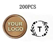 200 Pcs Wax Seals Stickers, Custom Logo Wax Stickers, Handmade Wax Seal Stickers For Wedding Invitation, Self-Adhesive Envelope Wax Stickers-Bronze,Back To School,School Supplies,Multi-Functional,Ornamental,Reusable,Modern,Colorful,Cute,Vintage,Cartoon,Kawaii,Custom,Personalized,Unique,Customized,Workers,Clients,Students,For Business/Work/Office,For School,School Supplies,Back To School,For Office,For School,For Classroom,For Teacher Gifts,For University,For Colleague,For Dorm Rooms,For Teacher,For Boys And Girls,For Teenagers,Junior High School Students,Middle School Students,High School Senior High School Students,College Students,University Students,Freshman,Sophomore,Underclassmen
