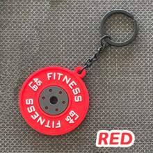 1pc Mini Barbell Weight Keychain, Fashion PVC Keyring For Men, Unisex Fitness, Suitable For Father's Day, Teacher's Day, Airplane Decor, Car Key And Backpack Accessory Car Accessories Bag Charm School Letter Cute Goth Y2k Halloween Accessories Teachers Day Christmas Gift Ideas Bag Lanyards With Id Holder Car Accessories Bag Charms - Multicolor - View 11