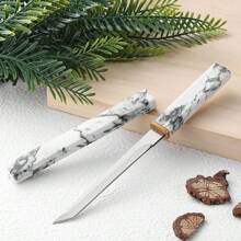 1pc Sharp Stainless Steel Fruit Knife, Multifunctional Outdoor BBQ Steak Meat Fruit Cutting Utensil