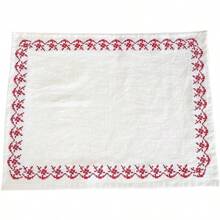 1PC Retro Rural Style Embroidered Placemat, Vintage French Style Elegant Table Mats Tablecloth, Embroidery Placemat For Daily / Festival Party, Heat-Resistant Mats, Home Dining Room Coffee Cup Coasters, Desktop Decoration Photography Props