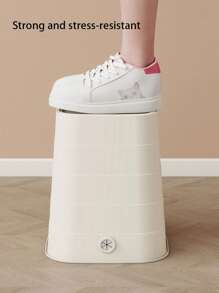 1 件装家用客厅卧室大容量垃圾桶，方形无边框垃圾桶，浴室垃圾桶