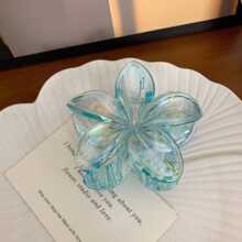 女士时尚花朵发夹鸡蛋花发夹，发爪海边度假风格发饰，高端质感美发爪夹 - 彩色 - 查看 3