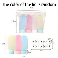 4pcs/Set 60ml Flip-Top Inverted Soft Tube Bottles, Cosmetics/Face Wash/Lotion Travel Refillable Containers
