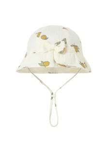 1 件 [1-2 岁] 婴儿亲肤柔软渔夫帽，幼儿可爱蝴蝶结设计太阳帽，多种颜色可选，吸湿排汗，防晒，防风，适合日常休闲穿着和户外使用 - 1PC - 查看 26