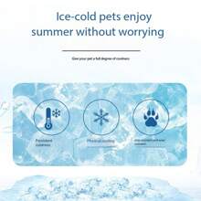 1 Peça Nova Esteira de Resfriamento de Verão para Animais de Estimação, Cama de Cachorro com Pérolas Refrescantes, Respirável, Esteira para Gato, Filhote de Cachorro, Mantém a Cama de Cachorro e de Gato Fria, Fácil de Limpar