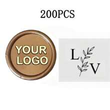 200 Pcs Wax Seals Stickers, Custom Logo Wax Stickers, Handmade Wax Seal Stickers For Wedding Invitation, Self-Adhesive Envelope Wax Stickers-Bronze,Back To School,School Supplies,Multi-Functional,Ornamental,Reusable,Modern,Colorful,Cute,Vintage,Cartoon,Kawaii,Custom,Personalized,Unique,Customized,Workers,Clients,Students,For Business/Work/Office,For School,School Supplies,Back To School,For Office,For School,For Classroom,For Teacher Gifts,For University,For Colleague,For Dorm Rooms,For Teacher,For Boys And Girls,For Teenagers,Junior High School Students,Middle School Students,High School Senior High School Students,College Students,University Students,Freshman,Sophomore,Underclassmen