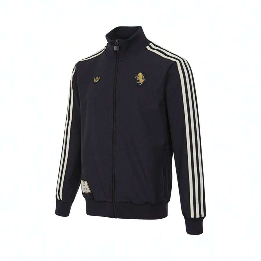 Adidas 2025 Men's Juve Icon TT Jacket, Woven Hooded Jacket JF0459 - Black - View 1