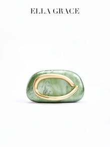 Bolsa de Acrílico Verde - Ideal para o Dia dos Namorados, Confortável e Elegante, Bolsa da Moda, Opção de Presente Personalizado, Acessório 2025, Estilo Chique para Todas as Ocasiões, Sensação de Luxo a Preço Acessível