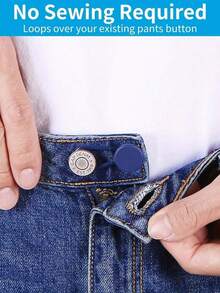 1/3/5 Stück universelle Gürtel-Verlängerung, Hosen-Knopf-Verlängerung, Knopf-Verlängerung für Frauen & Männer - ohne Nähen