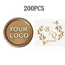 200 Pcs Wax Seals Stickers, Custom Logo Wax Stickers, Handmade Wax Seal Stickers For Wedding Invitation, Self-Adhesive Envelope Wax Stickers-Bronze,Back To School,School Supplies,Multi-Functional,Ornamental,Reusable,Modern,Colorful,Cute,Vintage,Cartoon,Kawaii,Custom,Personalized,Unique,Customized,Workers,Clients,Students,For Business/Work/Office,For School,School Supplies,Back To School,For Office,For School,For Classroom,For Teacher Gifts,For University,For Colleague,For Dorm Rooms,For Teacher,For Boys And Girls,For Teenagers,Junior High School Students,Middle School Students,High School Senior High School Students,College Students,University Students,Freshman,Sophomore,Underclassmen