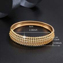 1 件跨境时尚个性化女士手链，镶嵌方晶锆石，适合日常佩戴，经典百搭珠宝 - S61252 - 查看 7