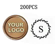 200 Pcs Wax Seals Stickers, Custom Logo Wax Stickers, Handmade Wax Seal Stickers For Wedding Invitation, Self-Adhesive Envelope Wax Stickers-Bronze,Back To School,School Supplies,Multi-Functional,Ornamental,Reusable,Modern,Colorful,Cute,Vintage,Cartoon,Kawaii,Custom,Personalized,Unique,Customized,Workers,Clients,Students,For Business/Work/Office,For School,School Supplies,Back To School,For Office,For School,For Classroom,For Teacher Gifts,For University,For Colleague,For Dorm Rooms,For Teacher,For Boys And Girls,For Teenagers,Junior High School Students,Middle School Students,High School Senior High School Students,College Students,University Students,Freshman,Sophomore,Underclassmen