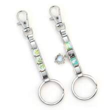 1pc/4pcs/6pcs DIY Flower, Cherry, Heart, Butterfly Modular Keychain, Fashionable Cute Handmade Modular Keychain, Creative & Elegant DIY Italian Modular Keychain Summer, School - M291424 - View 3