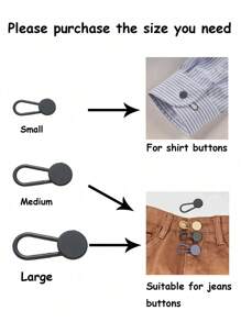 1/3/5 Stück universelle Gürtel-Verlängerung, Hosen-Knopf-Verlängerung, Knopf-Verlängerung für Frauen & Männer - ohne Nähen